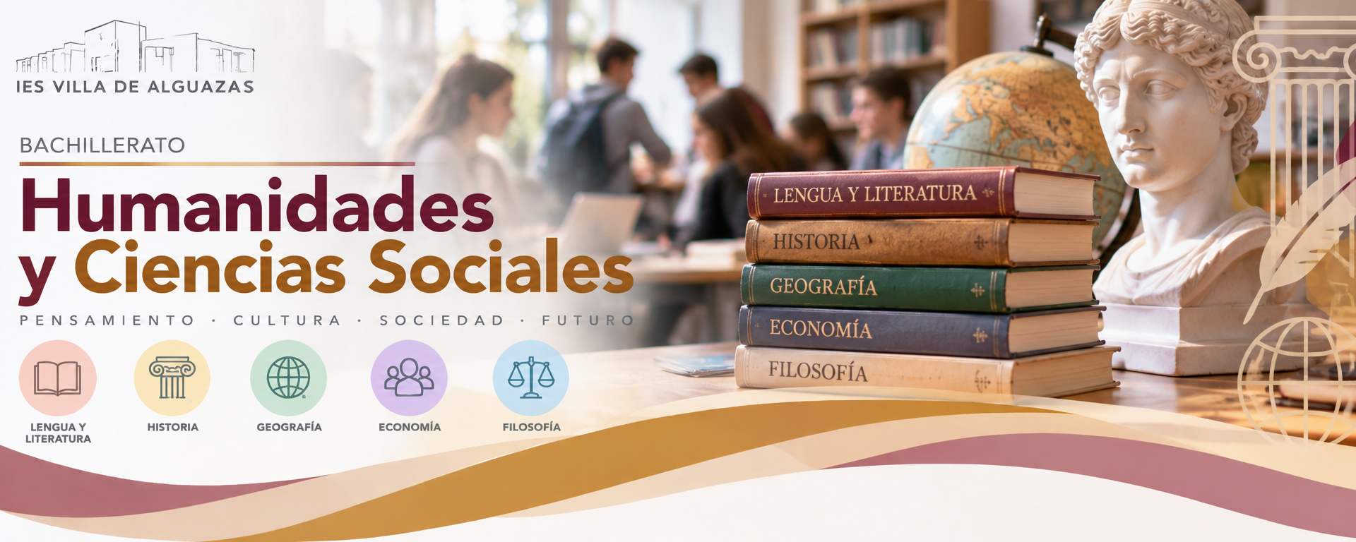 Bachillerato de Humanidades y Ciencias Sociales en el IES Villa de Alguazas: pensamiento, cultura, sociedad y futuro